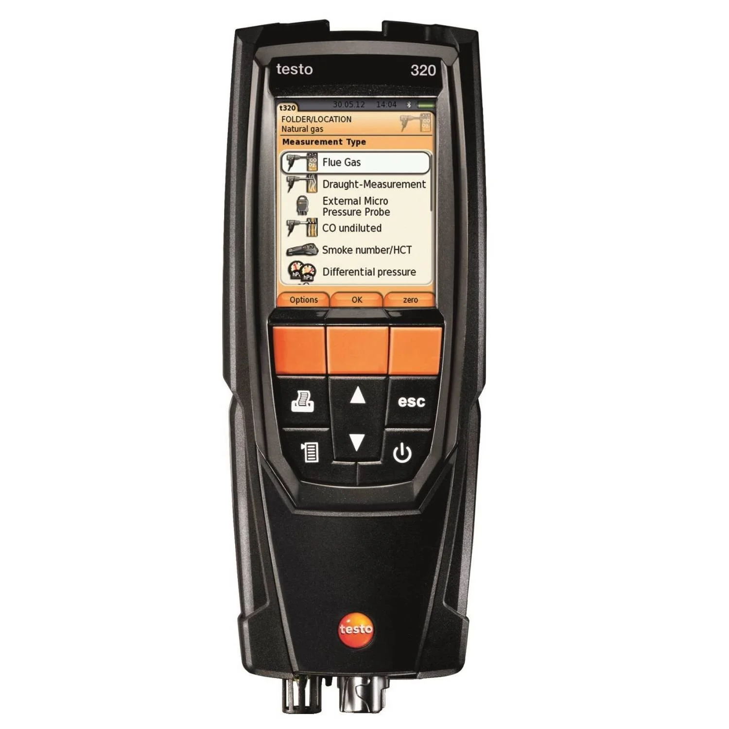 testo 320 Order-Nr.  0563 3220 75 flue gas analyzer for  CO , O2  and CO2 gas leakage detector