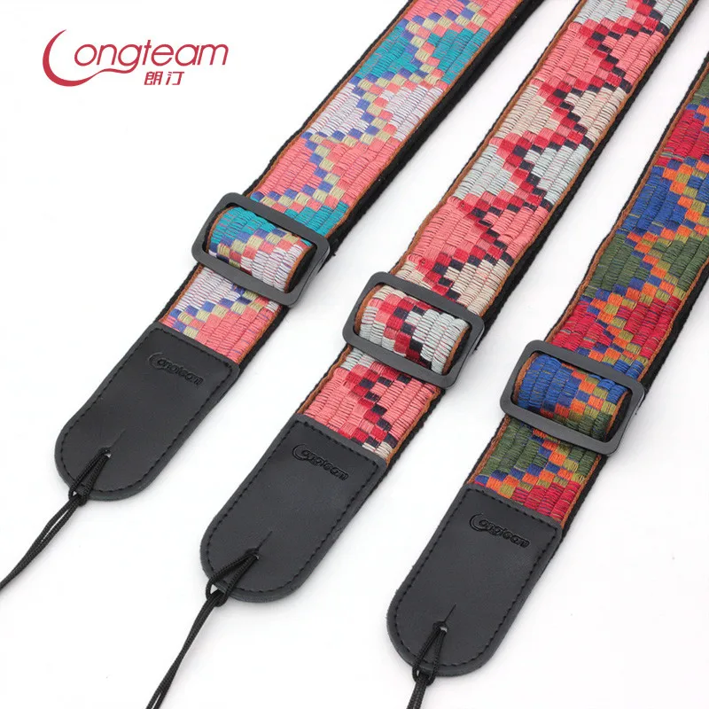 Guitar Strap Ukulele Shoulder  Widen Thicken Neck Dedicated Flower Parts Personalized Cartoon Colors Guitarra Hook Accessories