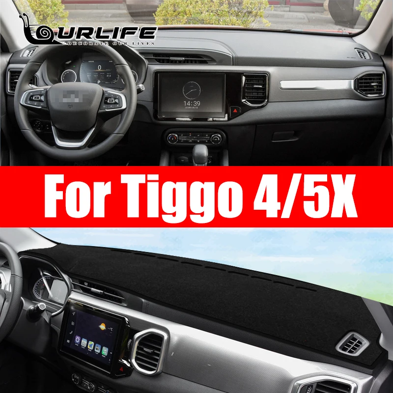 For Chery Tiggo 4 5X Dashboard Cover Dust-proof Pad Interior Non-slip Dash Mat Styling Accessories Parts 2019 2020 2021 Mats