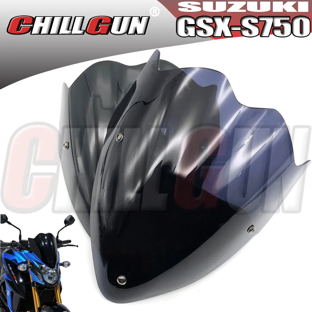 Motorcycle Sports Touring Windshield WindScreen Visor Viser Deflector For SUZUKI GSX-S750 GSXS750 '17-'20 GSX-S 750 2017-2020