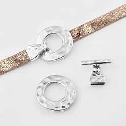 3sets Jewelry Components Hammered Craft T-Toggle Clasp Hooks Clasps Jewelry For DIY Bracelet Jewelry Making Findings Material