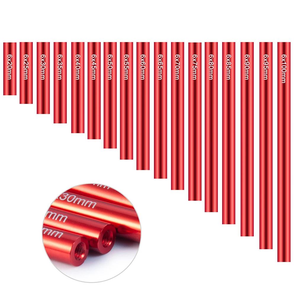 AXSPEED 100mm 50mm 25mm średnica pręt łączący ciągnącej 6.0mm dla 1/10 osiowych SCX10 akcesoria do części zdalnie sterowany samochód gąsienicowy