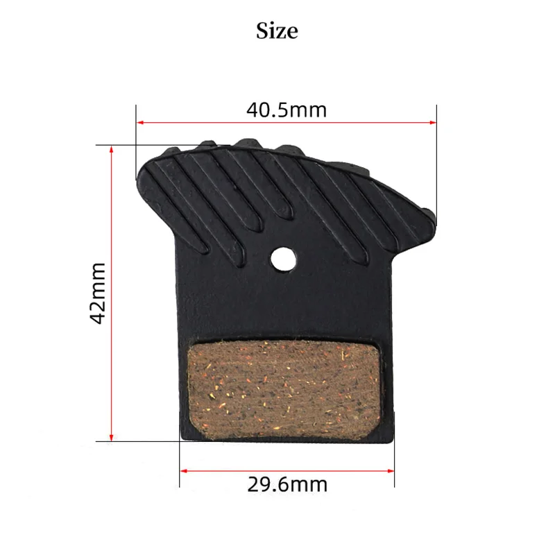 NUTT Heat Dissipation MTB Bicycle Disc Brake Pad With Cooling Mountain Bike Hydraulic Caliper Semi Metal Resin Bike Accessories