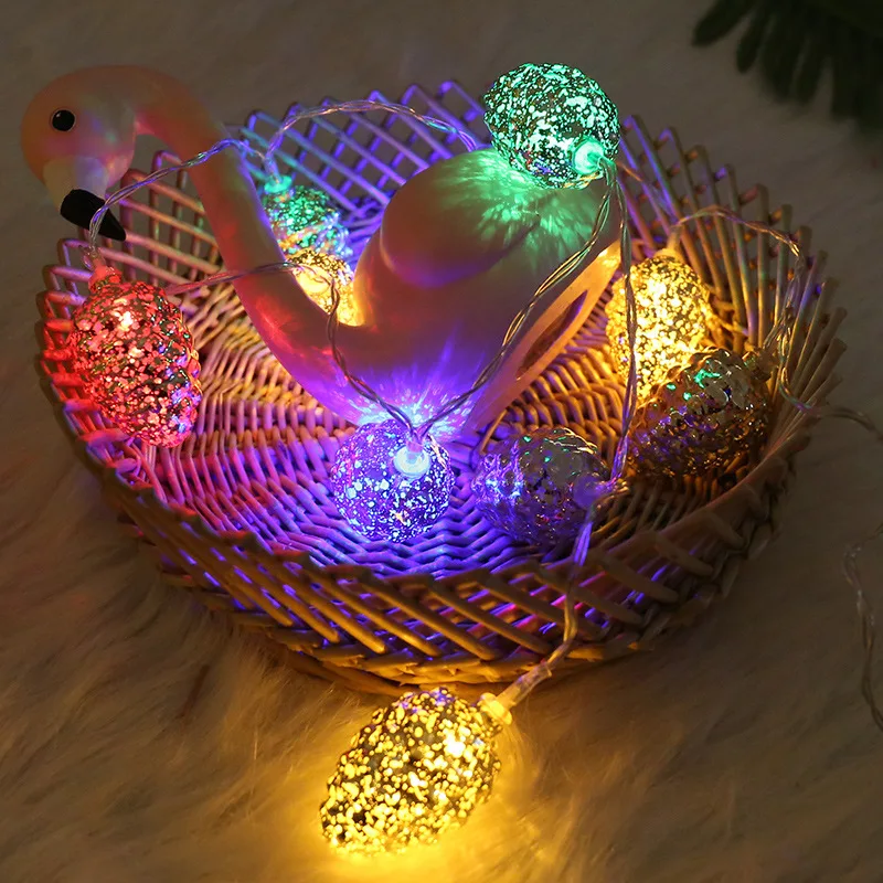 PheiLa LED Snowy Pine Cones String Lights Twinkle Fairy Garland Lights Powered by Battery for Christmas Thanksgiving Day Decor