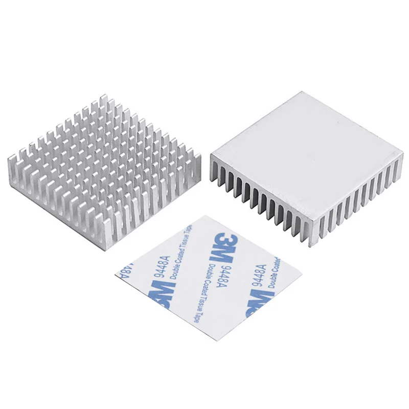 30Pcs YOUNUON 40 millimetri Argento dissipatore di calore 40x40x10mm 11 millimetri di Alluminio CPU CPU di Raffreddamento Della Scheda dispositivo di raffreddamento del Dissipatore di Calore Dissipatore di Calore