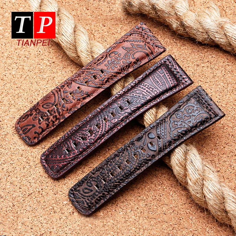 Genuine leather 28mm watch strap for SEVENFRIDAY SF Retro watch band Large Dial Leather wristwatches decorative watch bracelet