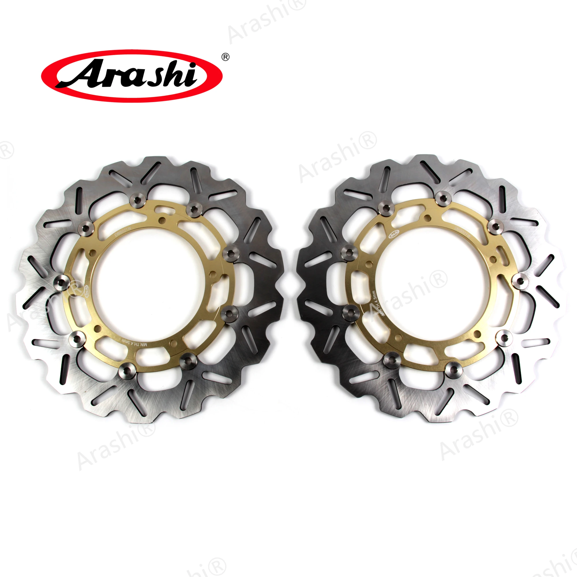 ARASHI For YAMAHA YZF-R1 2007-2014 / YZF-R6 2005-2015 Motor CNC Front Rear Brake Rotors Disc YZF R1 R6 2006 2007 2008 2009 2010