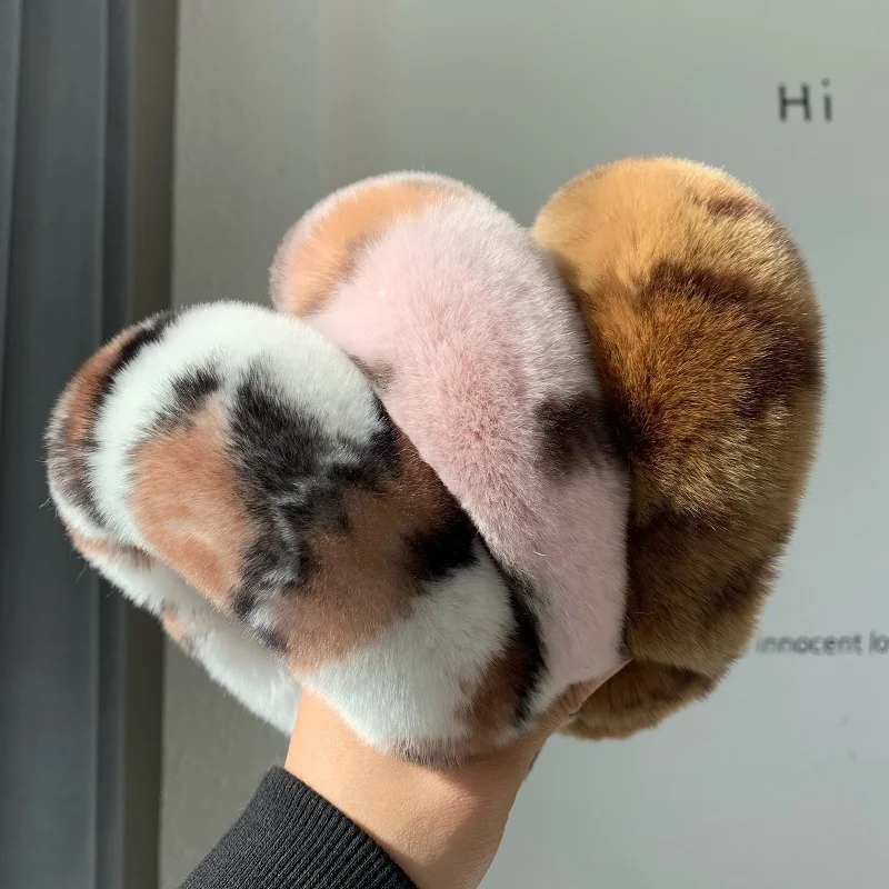 Natural Rabbit Fur Headband Fashion Soft Warm Women Cute Colorful Hair Real Fur Head Hoop Bands Accessories Female Headdress