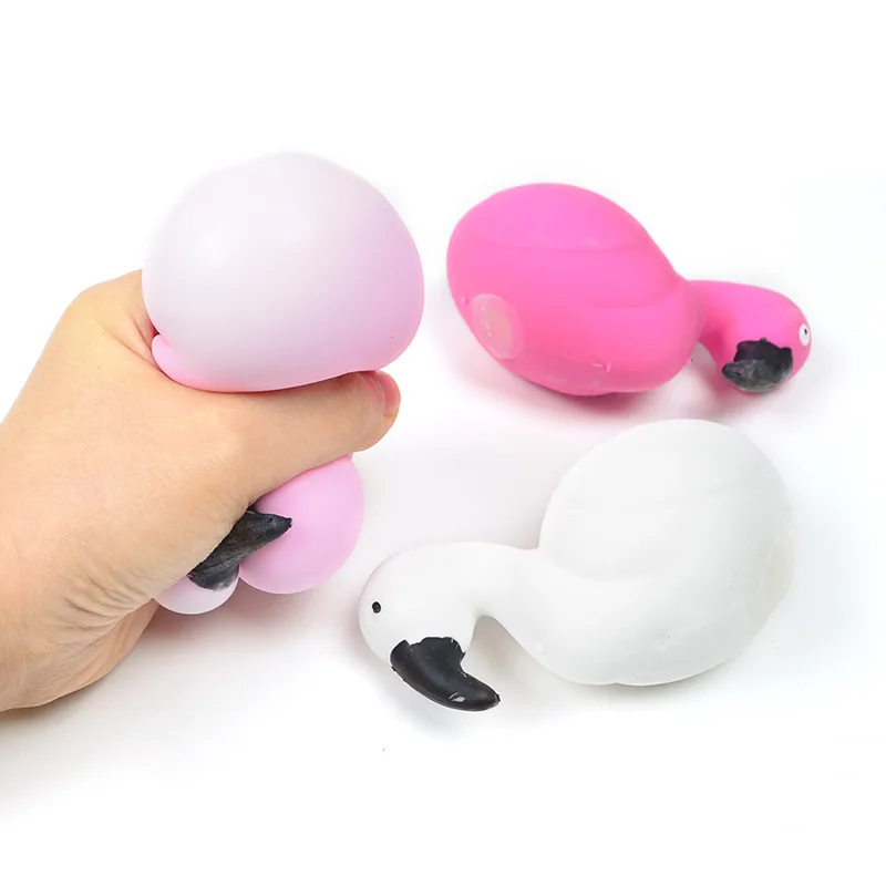 10cm Cute Flamingo Animal Hand Fidget Toy Kids Gift Children's Toys Office Pressure Release Antistress Squeeze Decompression Toy