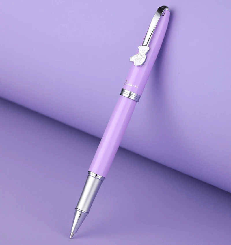 

Pimio Picasso 922 Purple Metal RollerBall Pen Teddy Series Writing Pen For Business Office & School & Home Supplies