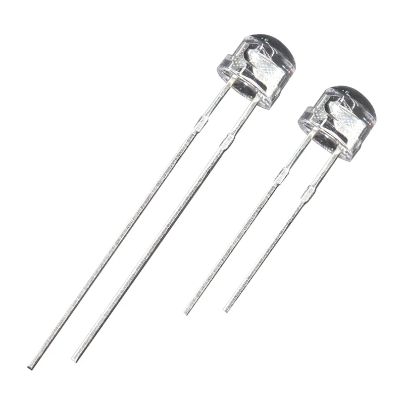 1000pcsf 5/5Mm Strohoed Snel/Langzaam Flits Transparant Rgb Ingebouwde Hoge Lichtgevende Diode Led Dip Lang/Korte Voeten