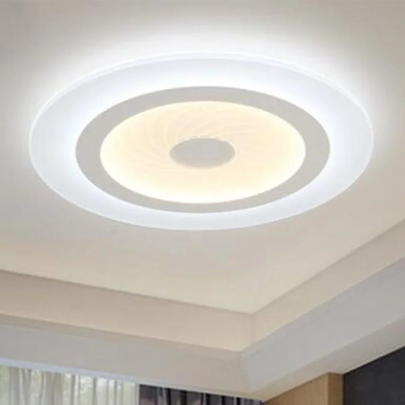 

2016 modern LED Ceiling Lights acrylic Ultrathin Living Room ceiling lights bedroom Decorative lampshade Lamparas de techo