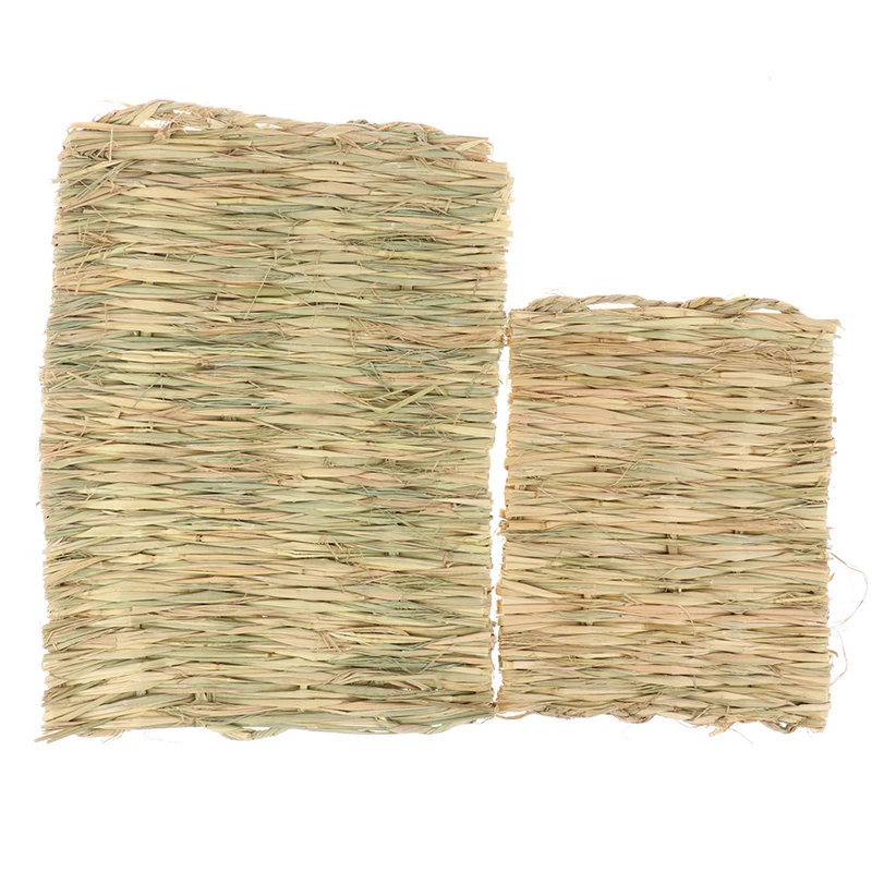 

Rabbit Grass Chew Mat Small Animal Natural Soft Grass Hamster House Pig Cage