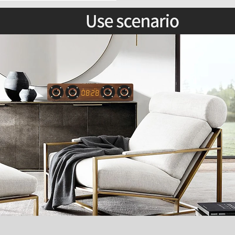 Alto-falante bluetooth sem fio caixa de som coluna bluetooth soundbar computadores alto-falantes subwoofer centro música coluna com rádio tf