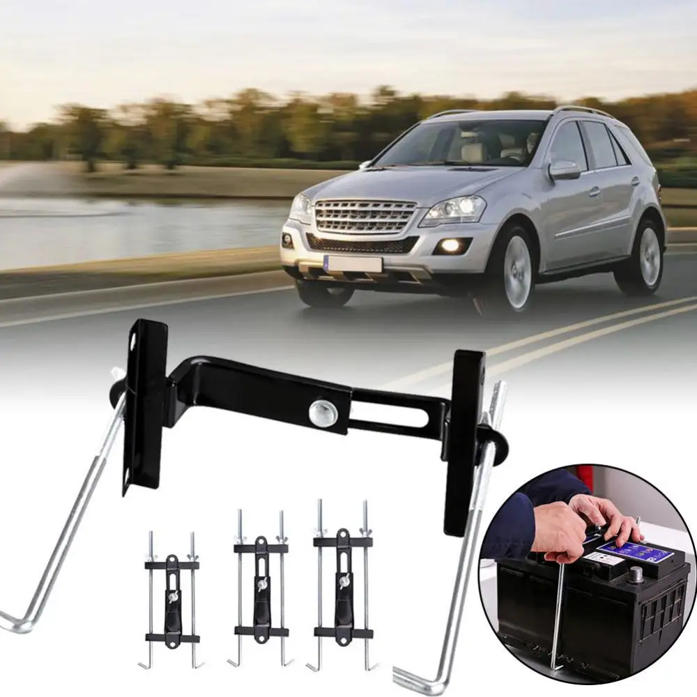 55% Hot Sales!!! Adjustable Car Battery Holder Stabilizer Mount Rack Metal Fixed Bracket Stand