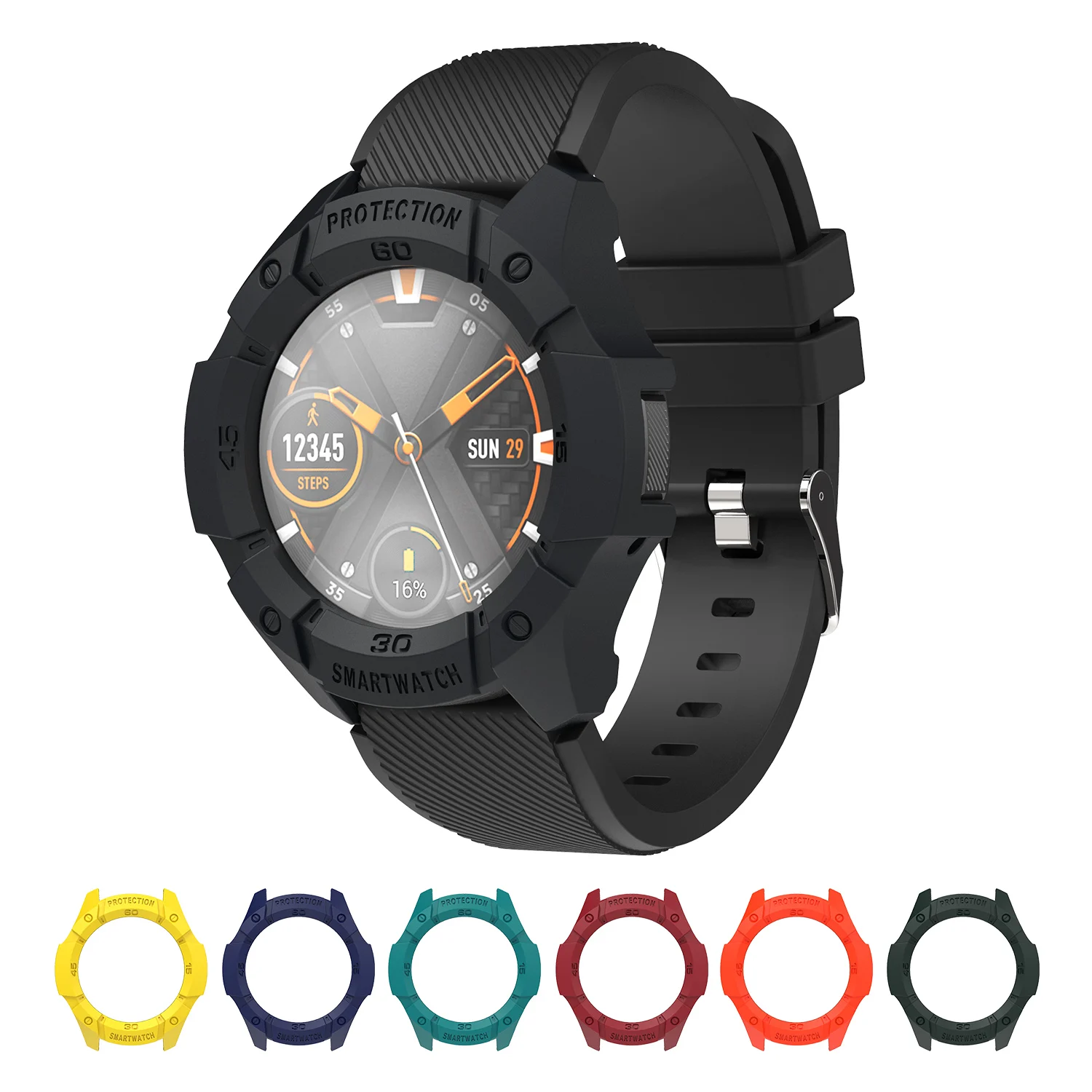 SIKAI الحال بالنسبة Ticwatch S2 هارد PC شل واقي للشاشة غطاء ل Ticwatch C2 ساعة ساعة ذكية اكسسوارات