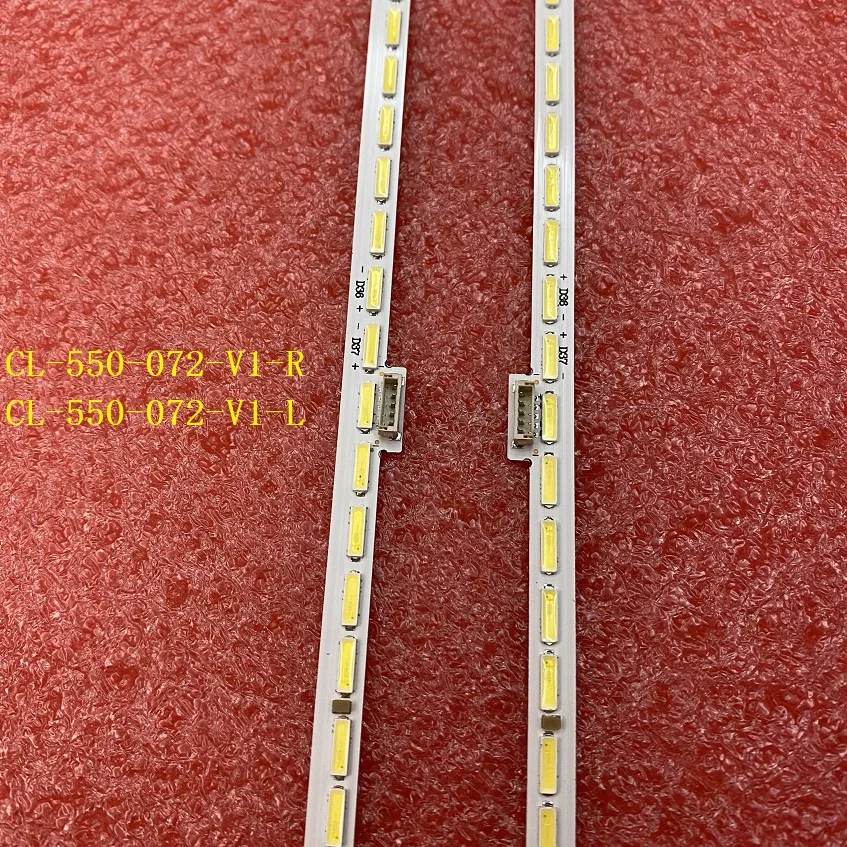 Kit LED backlight strip(2)for 55PUS7181 NS GJ55OA922 Y 55PUS7101/12 55PUS710A LK10024666-AO CL-550-072-V1-R L TPT550U2-EQLSJA.G