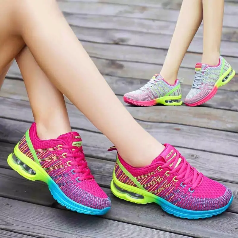 

Women Running Shoes Platform Sneakers Shoes Breathable Casual Shoes Woman Fashion Height Increasing Ladies Shoes Plus Size 35-42