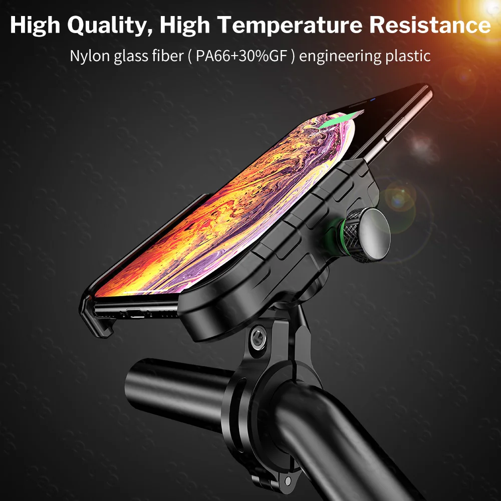 Deelife Motorcycle Phone Holder for Moto Motorbike Mirror Mobile Stand Support USB Charger Wireless Charging Cellphone Mount