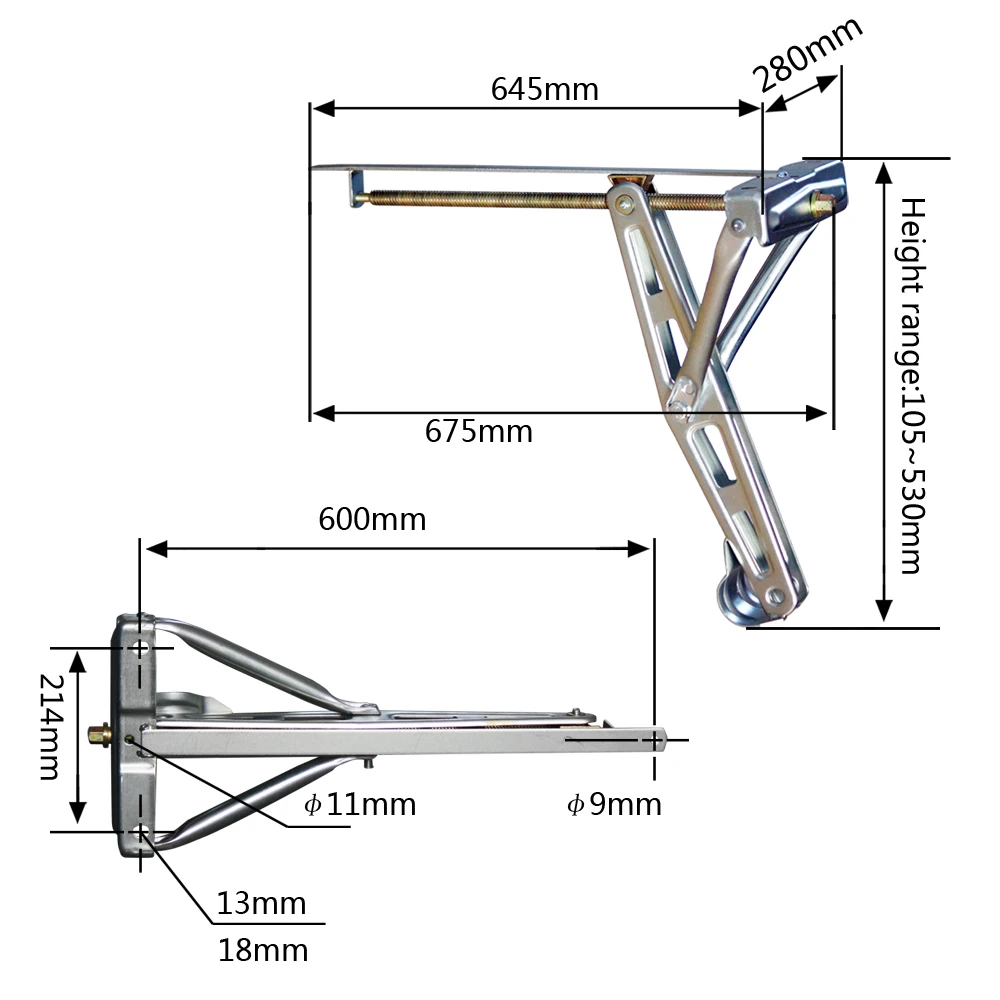 Heavy load Galvanized Folding style RV Trailer Stabilizing Stands Parts C-Style Jacks Caravan Stabiliser Parking Legs Motorhome