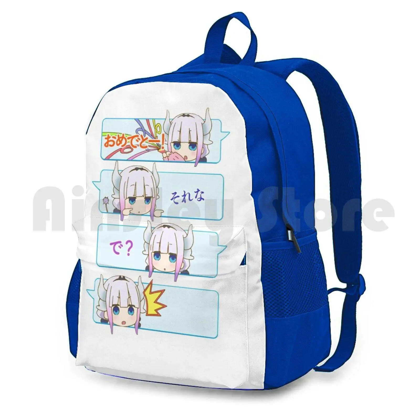 Kanna Speech Compilation Outdoor Hiking Backpack Waterproof Camping Travel Miss Kobayashis Dragon Maid Kobayashis Dragon Maid