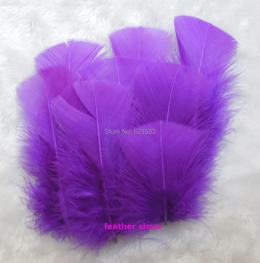 100Pcs/Lot!6-8cm- Loose Plumes- Purple Turkey T-Base Plumage Feathers Great For Arts and Craft,Costume,Party Decorations Etc