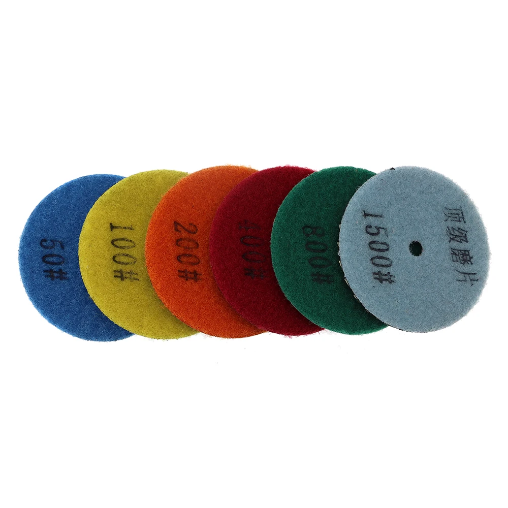 Imagem -02 - Topo Diamante Polegada Seco Polimento Almofada Super Flexível Discos de Lixamento Novo Design Mármore Granito Pedra Telha 80 mm Moagem Rodas Peças