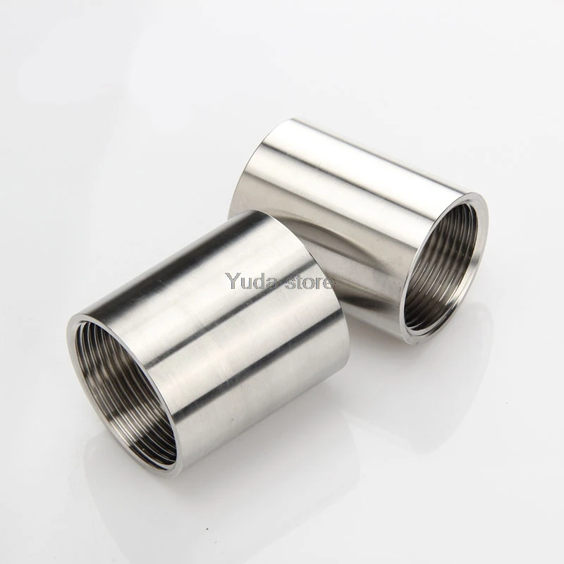 1 PZ 304 Acero inoxidable BSP 1/8 "1/4" 1/2 "3/8" 3/4 "1" 1-1/4 "1-1/2" hembra accesorios de tubería roscados conector de gas de agua rosca completa