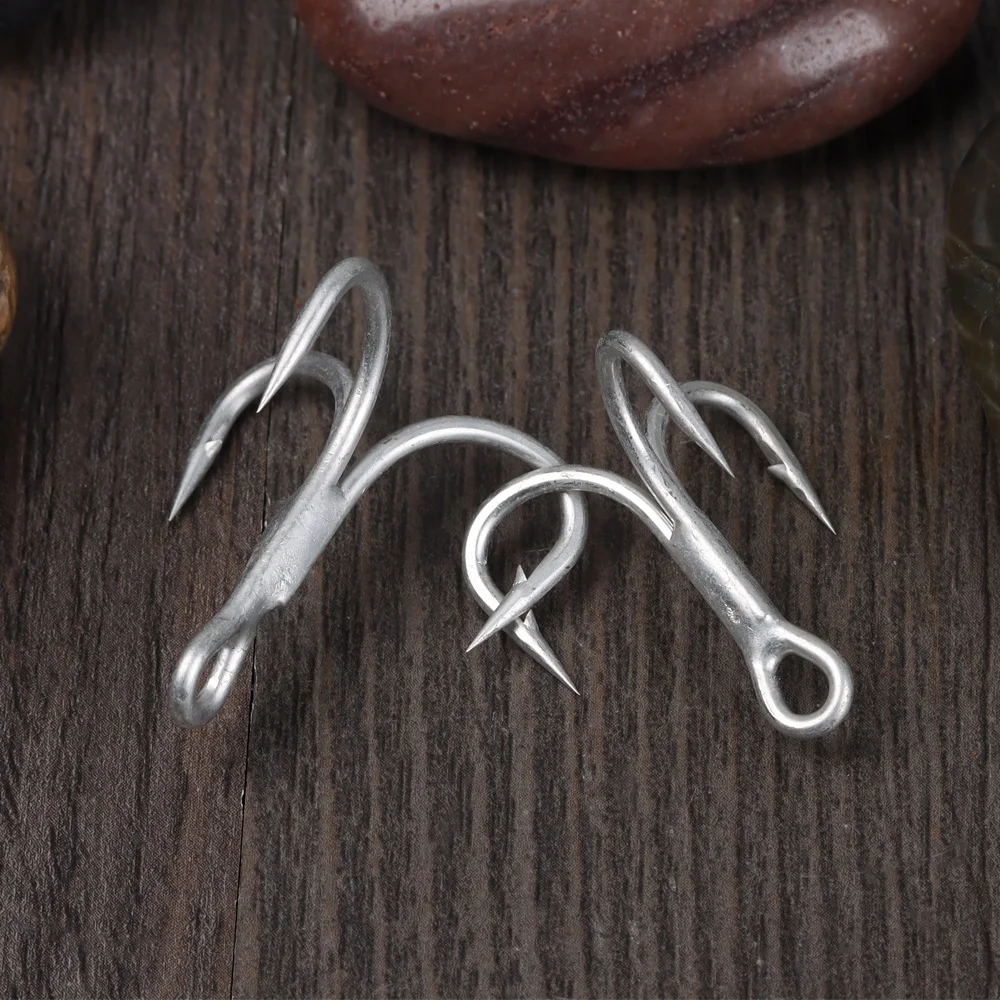 5Pcs/SET Sharp Triple Anchor Hooks Sea Fishing Hook Salt Water 3X Treble Hooks  Anchor Rust-Proof Fishhook Tuna XJigging Hooks