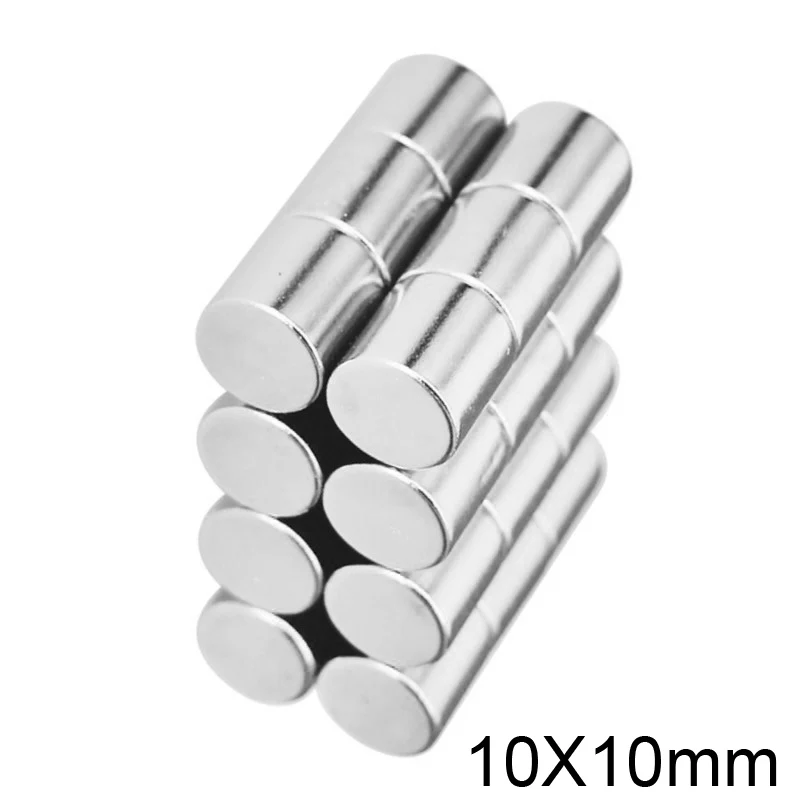 5/10/20/30/50pcs 10x10 mm Rare Earth Magnets Dia 10x10mm Round disc Magnet 10mmx10mm Permanent Neodymium Magnet 10*10