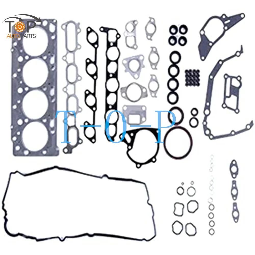 For Mitsubishi L200 2.5L 4D56T-16V Engine Complete Overhaul Rebuilding Gasket Kit 1000A407 1005A205 1005A206