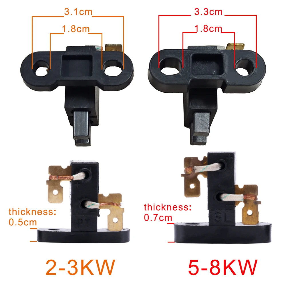 Porte-balais électrique en cuivre et carbone, accessoires pour générateur Jane Sochi, 2-3KW, 5-8KW