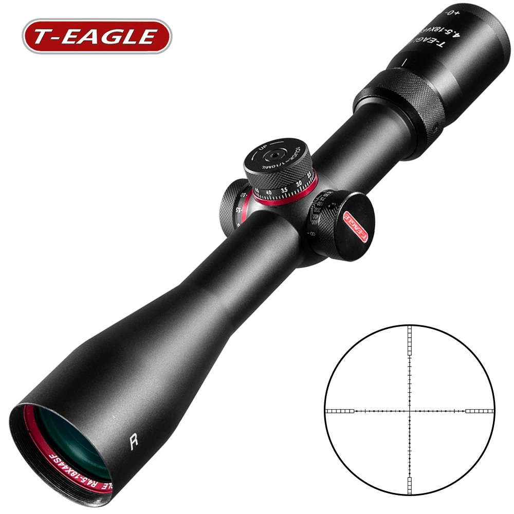 

4.5-18X44 SF Hunting Riflescopes Side Parallax Glass Etched Reticle Turrets Lock Reset Fixed 8X Cross Magnification Scope