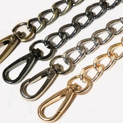 Steel Bag Chains 11mm DIY Detachable Replacement Purse Chain, Bag Belts Straps for Handbags Handle Shoulder Crossbody Bag Chain