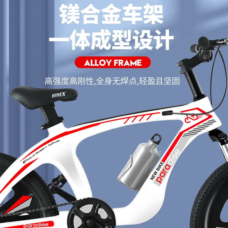 Adult Student Magnesium Alloy Mountain Bike 20-22 Inch Double Disc Brake Shock Absorption Ordinary Pedal Hard Frame Bicycle