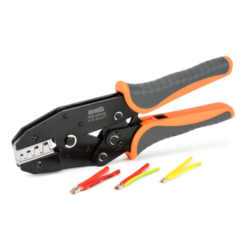 IWISS IWS-0560 Crimping Plier Tools for Crimp 20-10AWG 0.5-6mm2 454A/454B/454C U-type Shaped Copper Wire Buckle Terminals