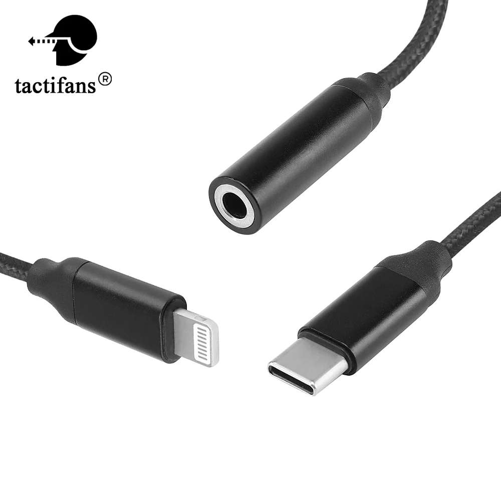 

Тактический аудиокабель типа C 3,5, кабель для наушников, USB 3,5 мм, адаптер для наушников для Android IOS, страйкбольные аксессуары для пейнтбола