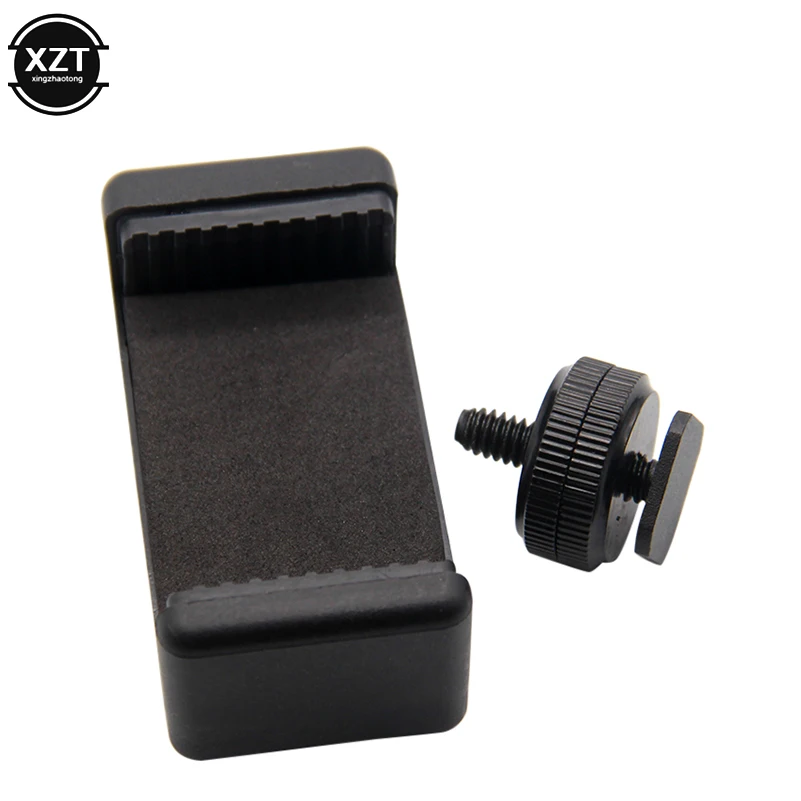 المهنية 1/4 الهاتف حامل Clip فلاش الحذاء الساخن المسمار محول عالمي ترايبود جبل لكانون نيكون سوني DSLR كاميرا