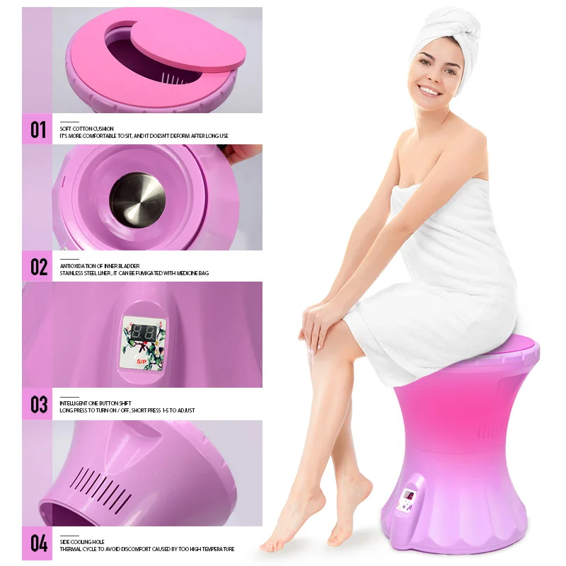 1 Piece Far Infrared Yoni Steam Seat Herbal Steamer Chair For Hips Women Health Care Vaginal SPA Anus Sitting Smoke Bath Device