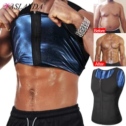 Camiseta moldeadora de cuerpo para hombre, chaleco de sudor, traje de Sauna, ropa interior adelgazante para perder peso, ropa interior de entrenamiento