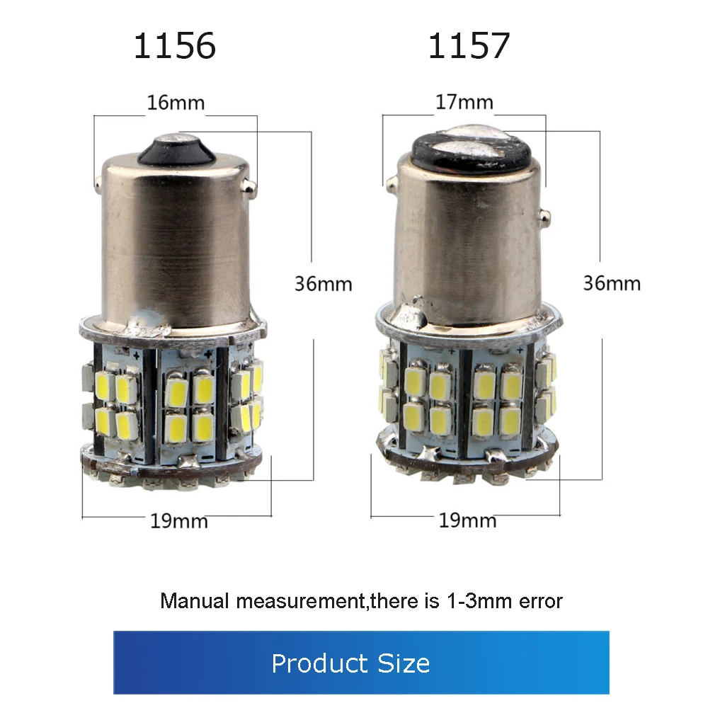 2pcs 1156 1206 50smd LED Lamp 1156 Turn Signal 1157 Brake Highlight Chip 12V Bulb Led Lights for Car Led Car Light