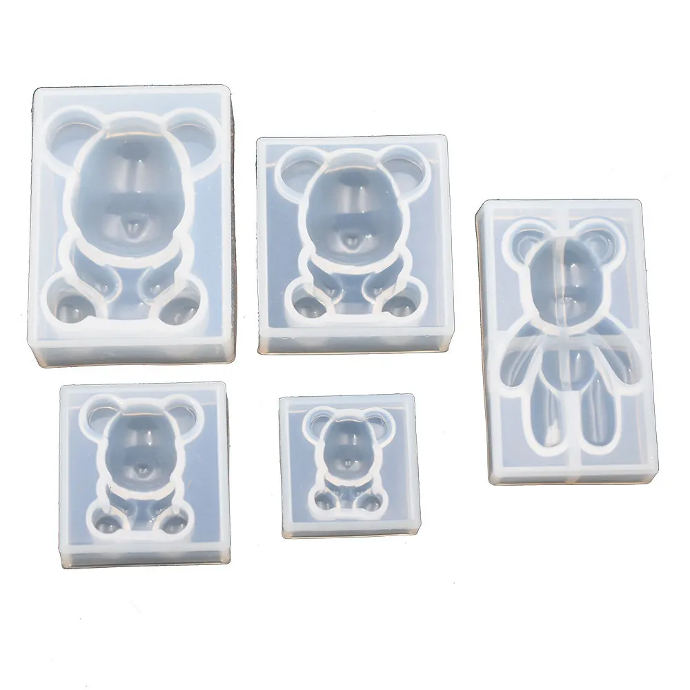 Silicone Mold A sitting bear Resin Silicone Mould handmade DIY Resin Jewelry Making epoxy resin molds