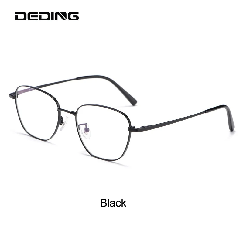 Alloy Titanium Glasses Frame Women Men Retro Square Fashion Optical Eyeglasses Brand Design For Myopia Hyperopia Eyewear DD1619