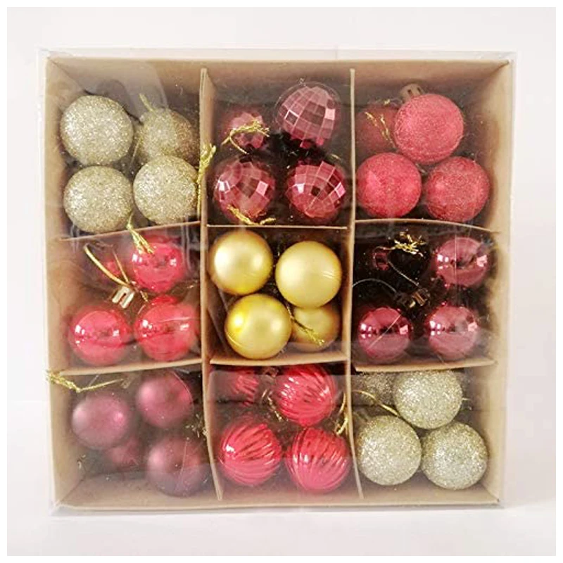 

Ornaments Balls for Christmas Decoration 3cm/99pcs Pack Christmas Ornaments Set Mini Balls Christmas Tree Pendant