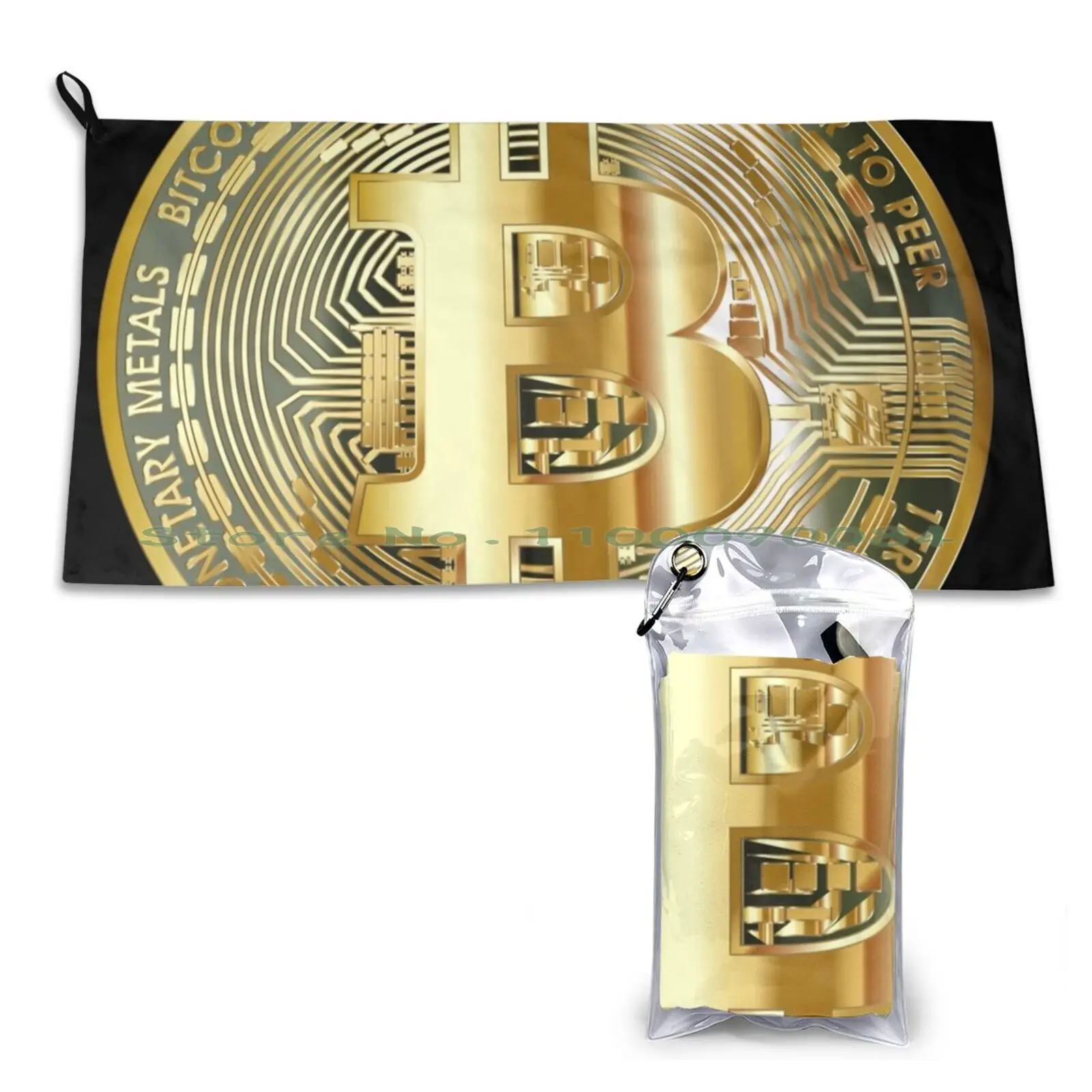 Bitcoin Gold Quick Dry Towel Gym Sports Bath Portable Eva Queen Jazz Family Jlc Family Billionaire Laurent Jlc Marwa Loud