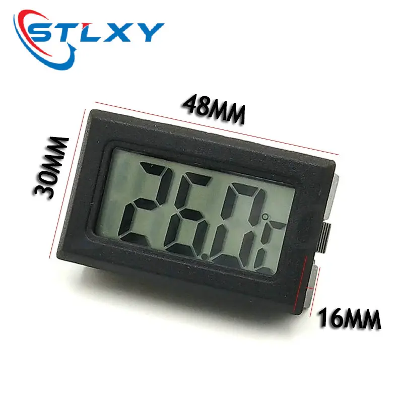 Mini Black white Digital LCD Indoor Convenient Temperature Sensor Humidity Meter Thermometer Hygrometer Gauge