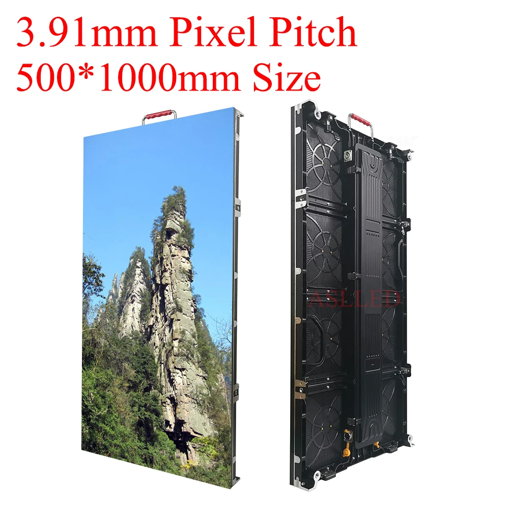 Outdoor High Brightness LED Display P3.91 500x1000mm RGB LED Panel Stage Rental Screen