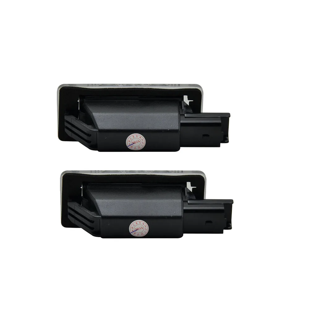 2Pcs Error Free White LED License Plate Light Number Plate Lamp For Peugeot 207 208 308 2008 For Citroen C5