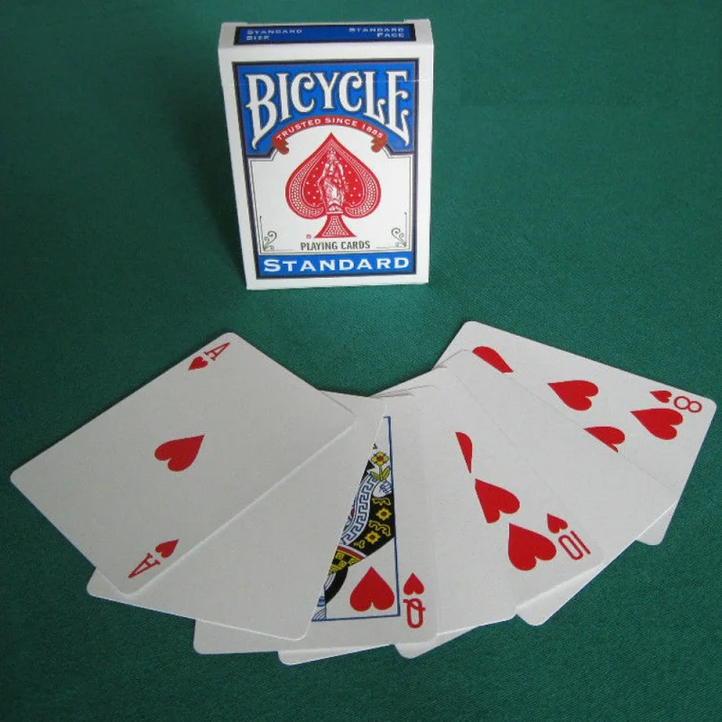 

1 Deck Bicycle Blank Back Playing Cards Gaff Standard Magic Cards Special Props Close Up Stage Magic Trick for Magician Toys