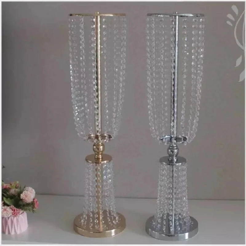 

2pcs 100cm acrylic Imitation crystal wedding centerpiece lead road event wedding decoration / party decoration event candlestick